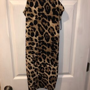 Bodycon cheetah print dress